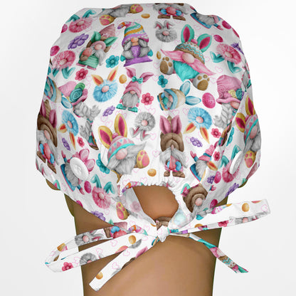 Easter Gnomes Surgeon Scrub Cap