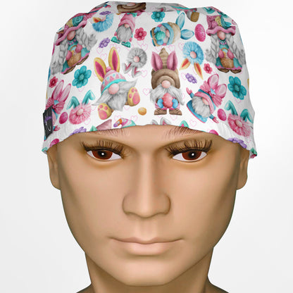 Easter Gnomes Surgeon Scrub Cap