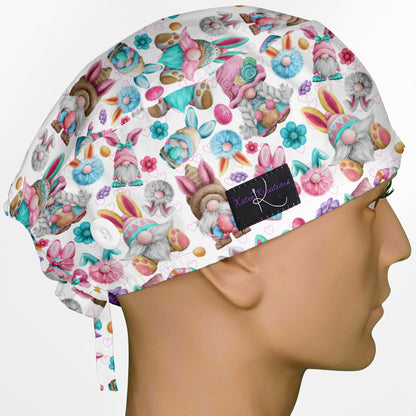 Easter Gnomes Surgeon Scrub Cap