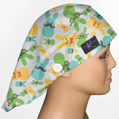 Easter Peeps Bouffant Scrub Cap