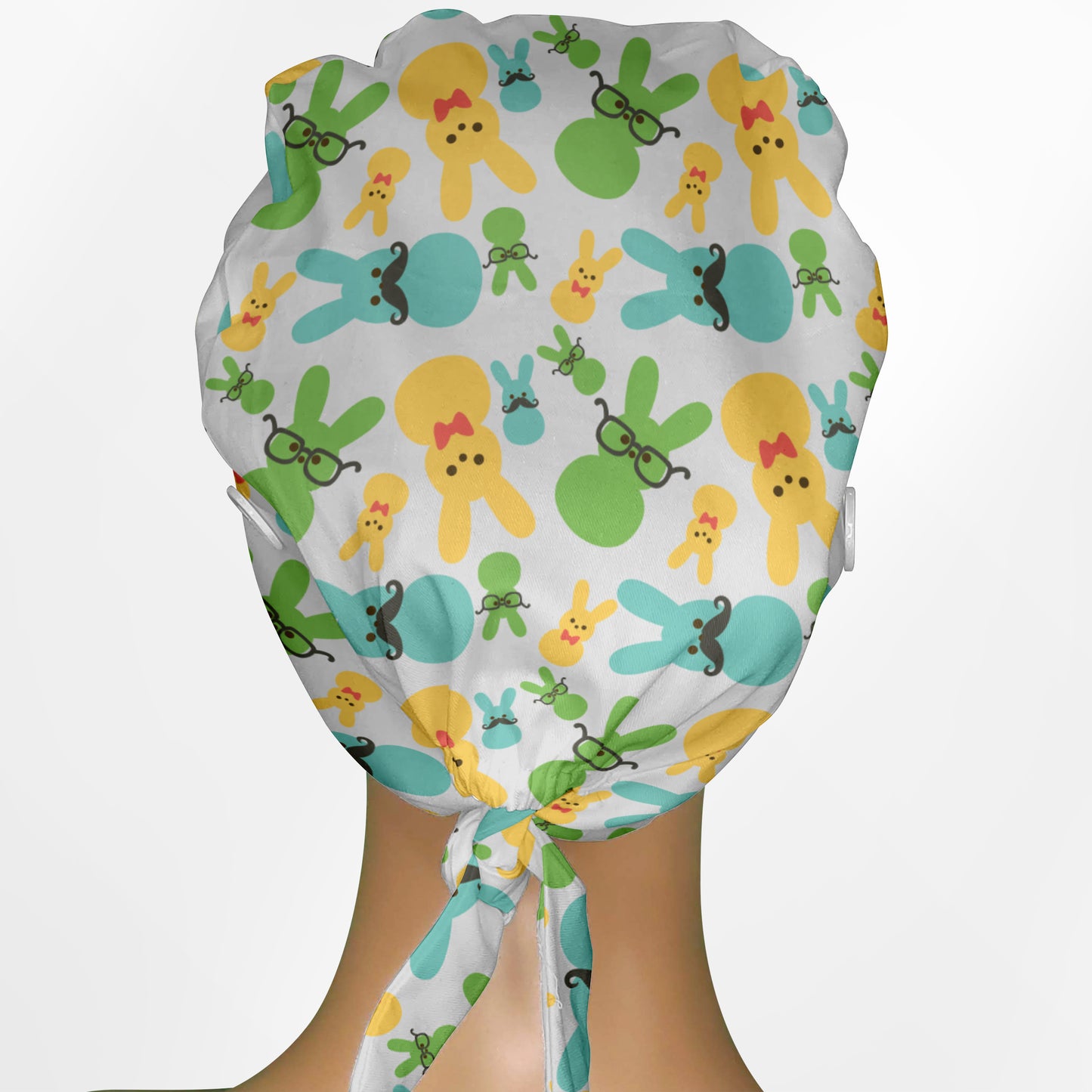 Easter Peeps Low-Tie Surgeon Scrub Cap