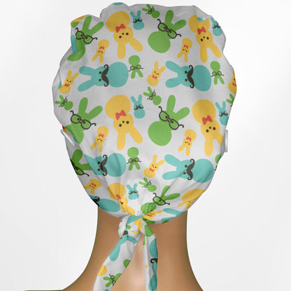 Easter Peeps Low-Tie Surgeon Scrub Cap