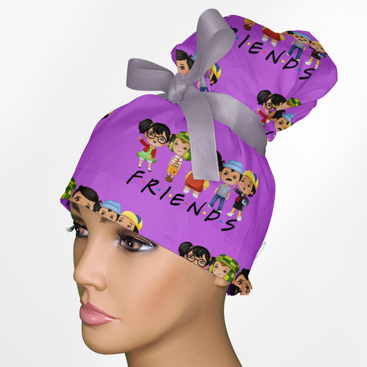 El Chavo High Bun Ponytail Scrub Cap