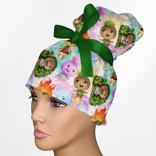 Elements High Bun Ponytail Scrub Cap