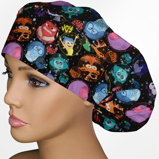 Emotion Bubbles Bouffant Scrub Cap
