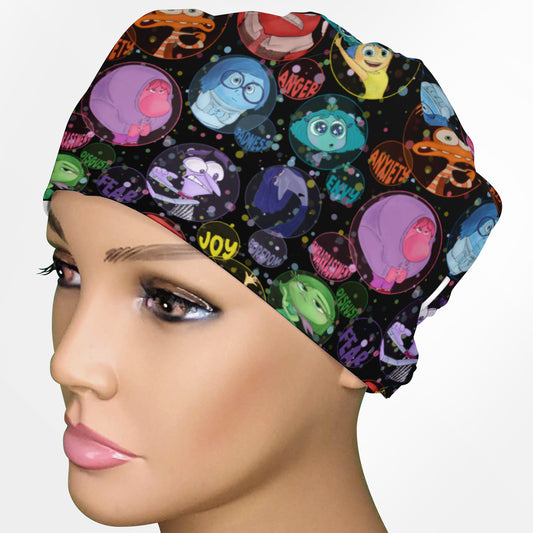Emotion Bubbles Low-Tie Surgeon Scrub Cap