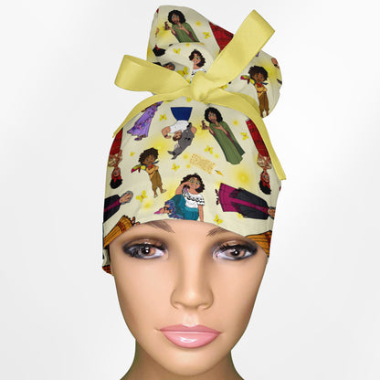 Casita House High Bun Ponytail Scrub Cap