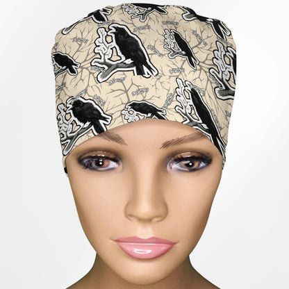 F-Caw-F Ponytail Scrub Cap