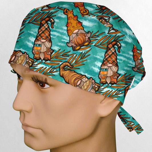 Fall Gnomes Surgeon Scrub Cap