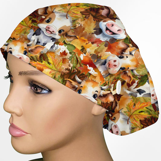 Fall Moooood Euro Scrub Cap