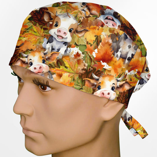 Fall Moooood Surgeon Scrub Cap