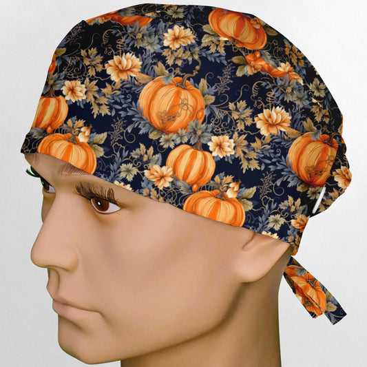 Fall Pumpkins Surgeon Scrub Cap