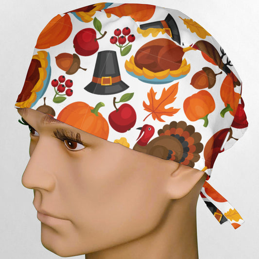 Fall Season Surgeon Scrub Cap
