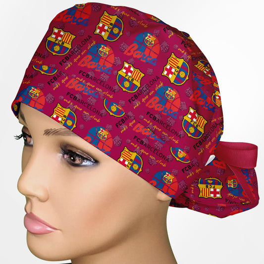 FC Barcelona Ponytail Scrub Cap