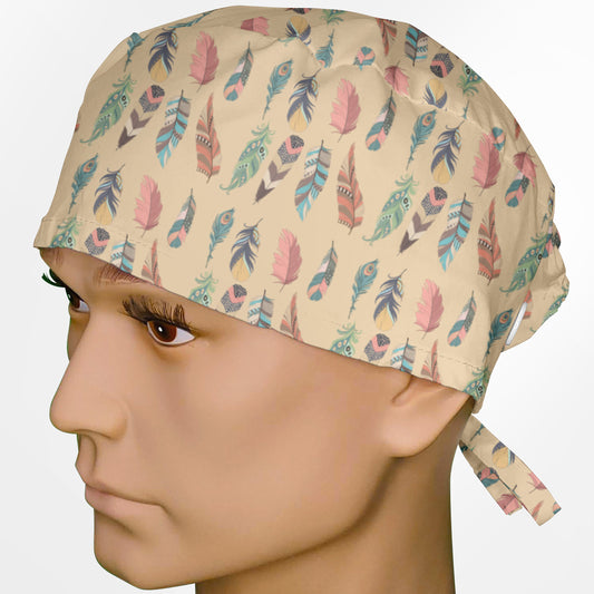 Feathers Surgeon Scrub Cap