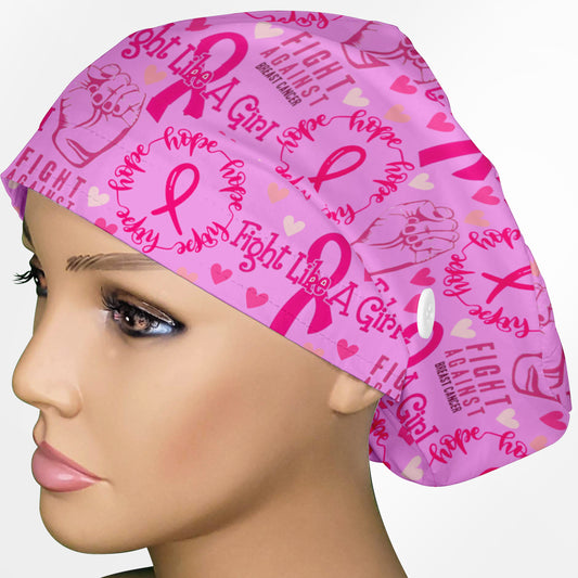 Fight Like A Girl Euro Scrub Cap