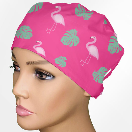 Flamingo Low-Tie Surgeon Scrub Cap
