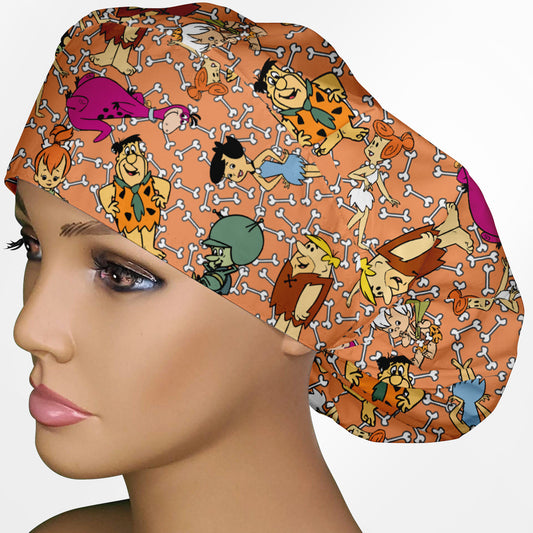 Flintstones Bouffant Scrub Cap
