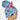 Floaty Summer High Bun Ponytail Scrub Cap