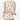 Floral Crosses Ponytail Scrub Cap