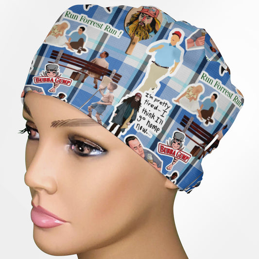 Forest Gump Low-Tie Surgeon Scrub Cap
