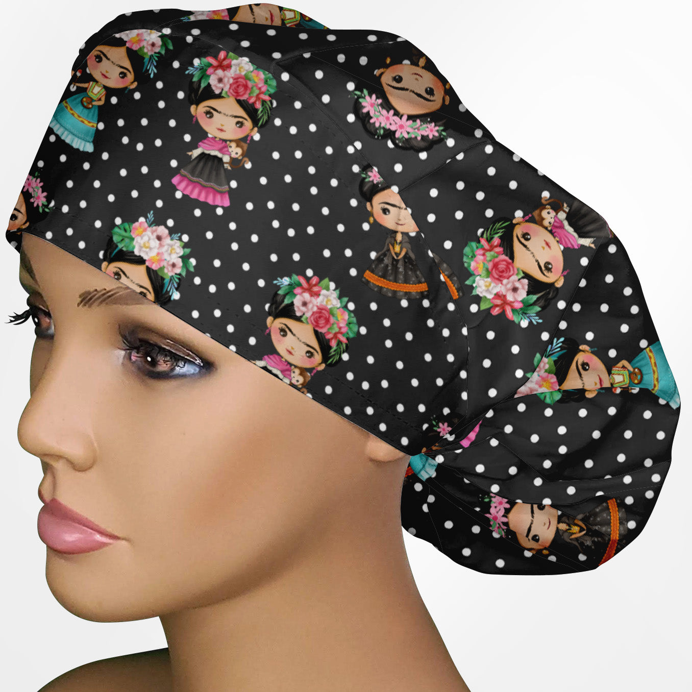 Frida Cute Bouffant Scrub Cap