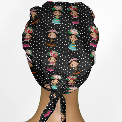Frida Cute Low-Tie Surgeon Scrub Cap