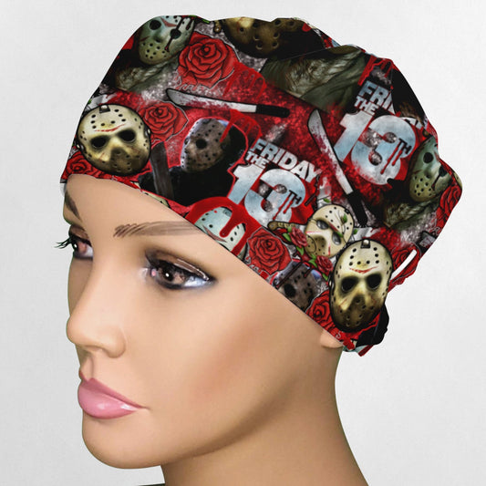 Friday The 13th Low-Tie Surgeon Scrub Cap