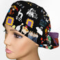 Could This Be Any More Iconic? - Black Ponytail Scrub Cap