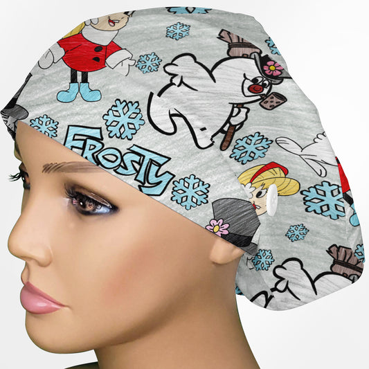 Frosty The Snowman Euro Scrub Cap