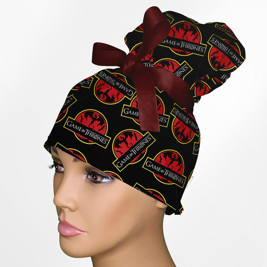 GOT High Bun Ponytail Scrub Cap