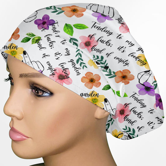 Garden Of Fucks Euro Scrub Cap