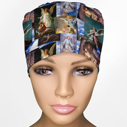 Angels Guardian Ponytail Scrub Cap