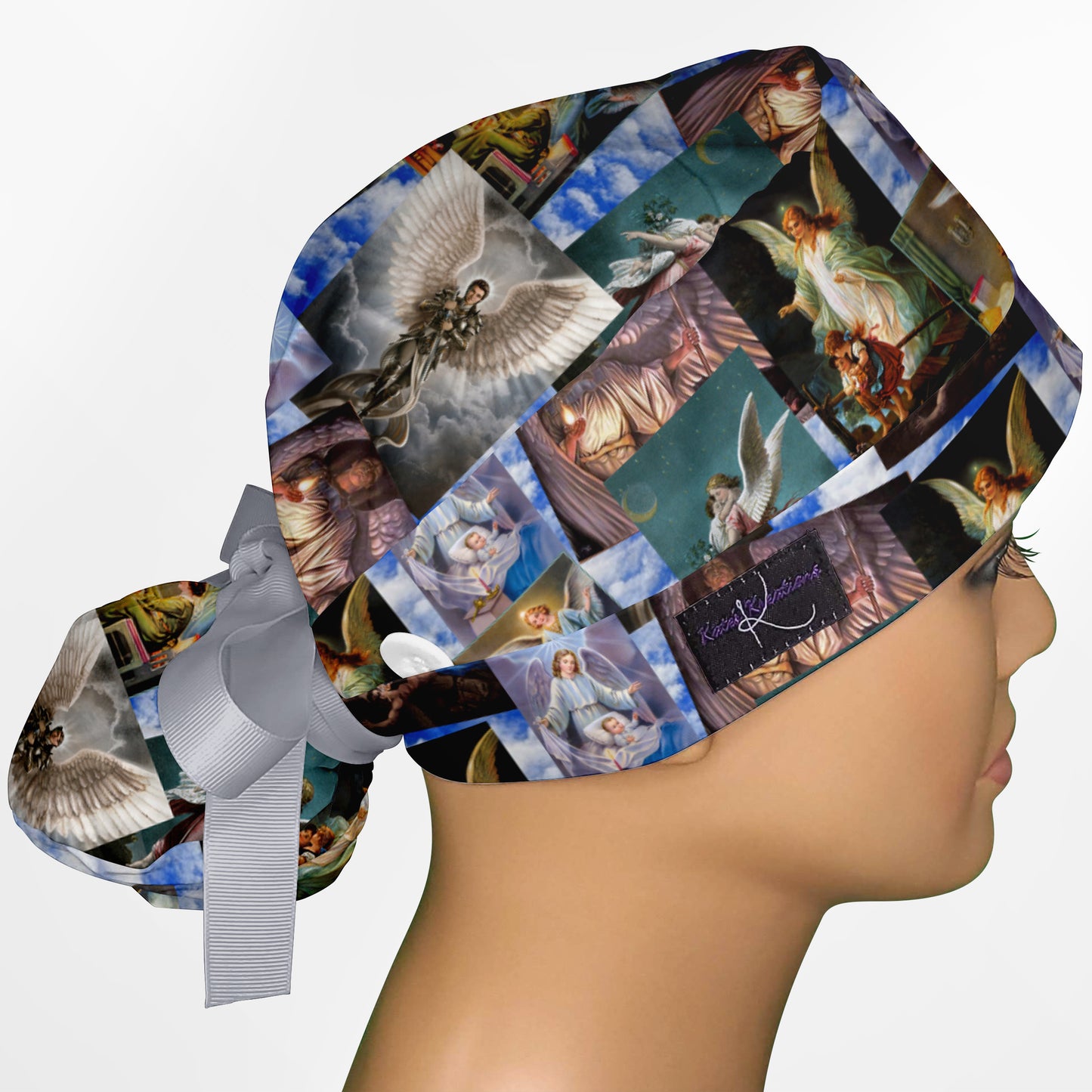 Angels Guardian Ponytail Scrub Cap