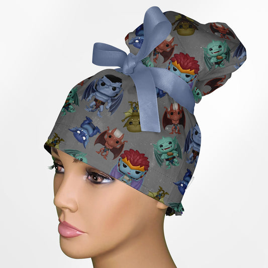 Gargoyles High Bun Ponytail Scrub Cap