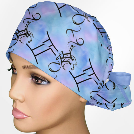 Gemini Ponytail Scrub Cap