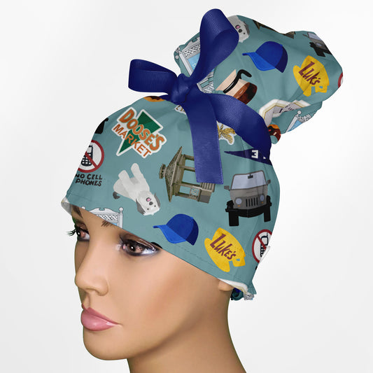 Gilmore Girls High Bun Ponytail Scrub Cap
