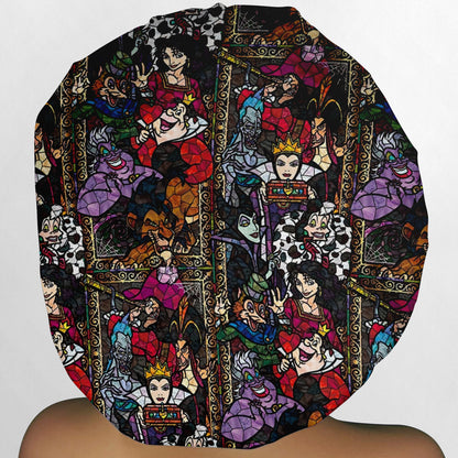 Stained Glass Villains Bouffant Scrub Cap