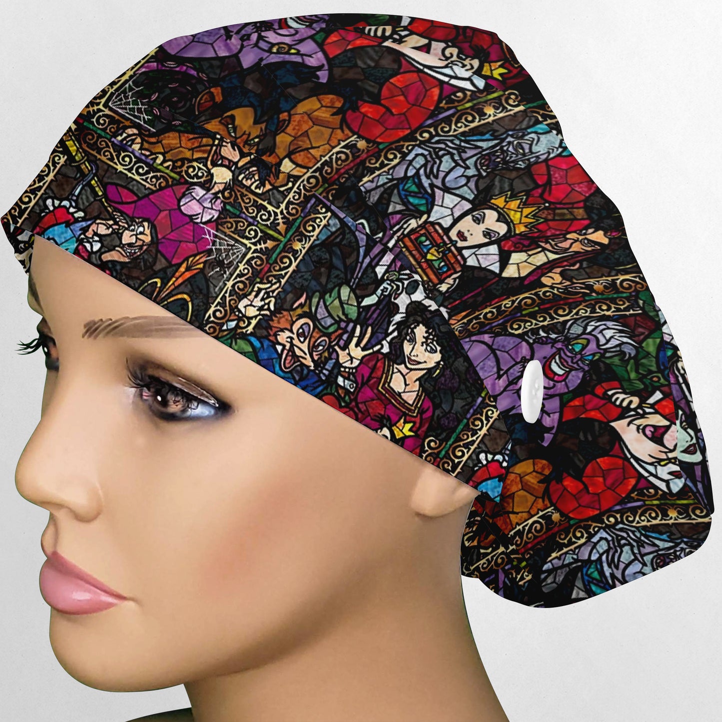 Stained Glass Villains Euro Scrub Cap