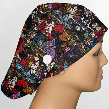 Stained Glass Villains Euro Scrub Cap