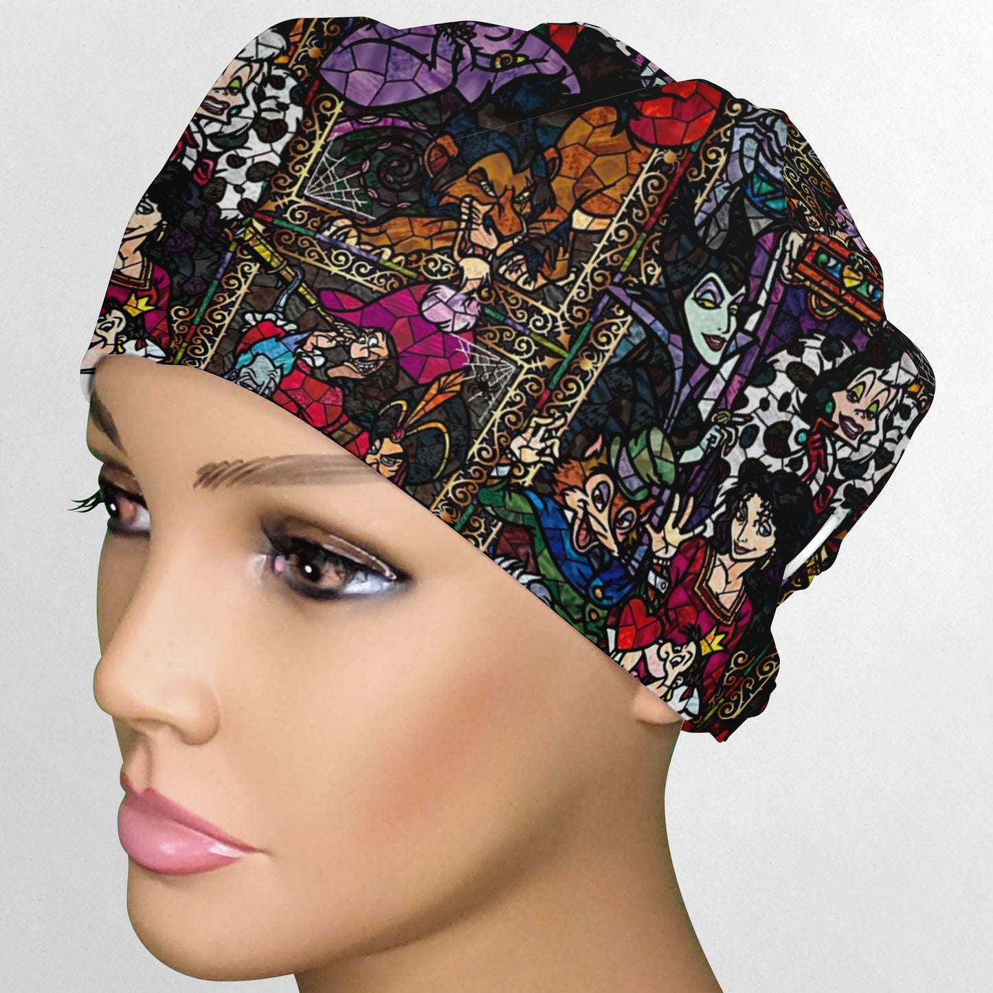 Stained Glass Villains Low-Tie Surgeon Scrub Cap