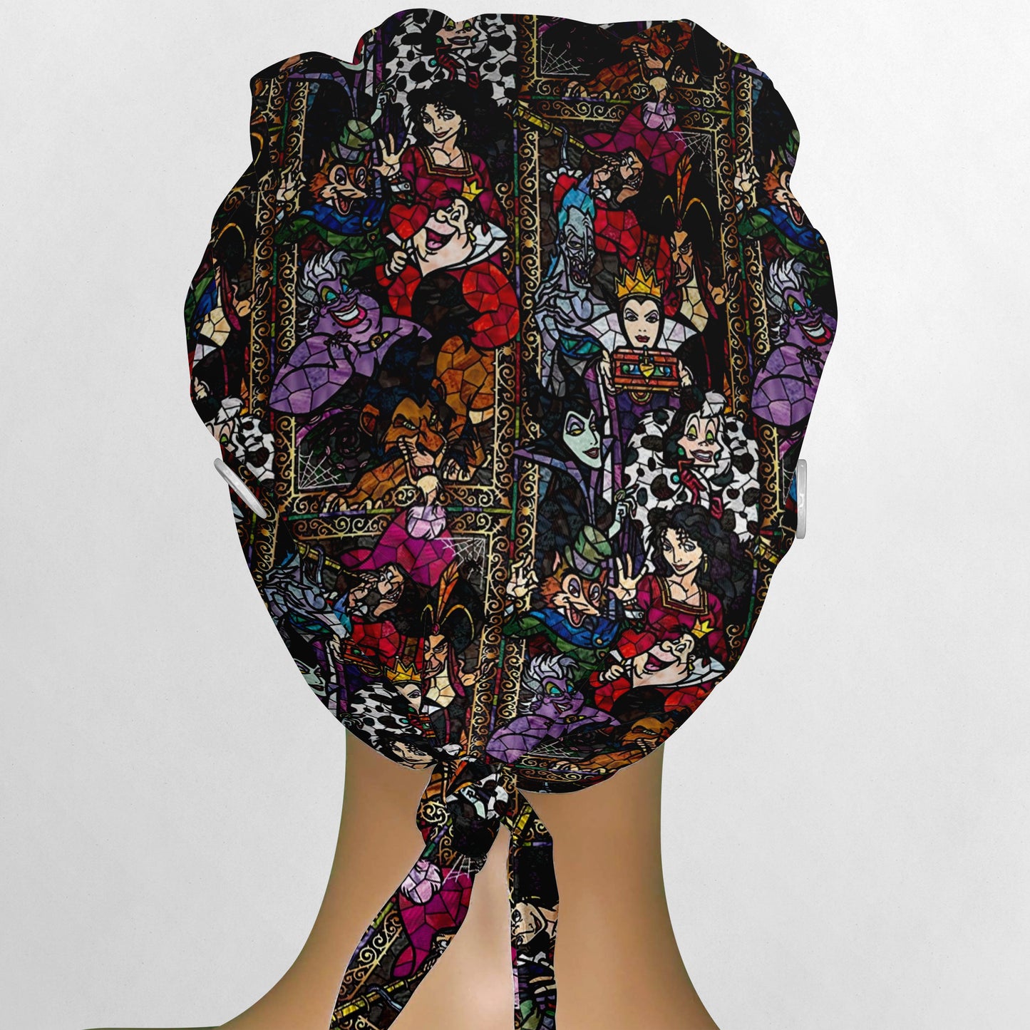 Stained Glass Villains Low-Tie Surgeon Scrub Cap