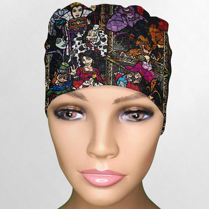 Stained Glass Villains Low-Tie Surgeon Scrub Cap