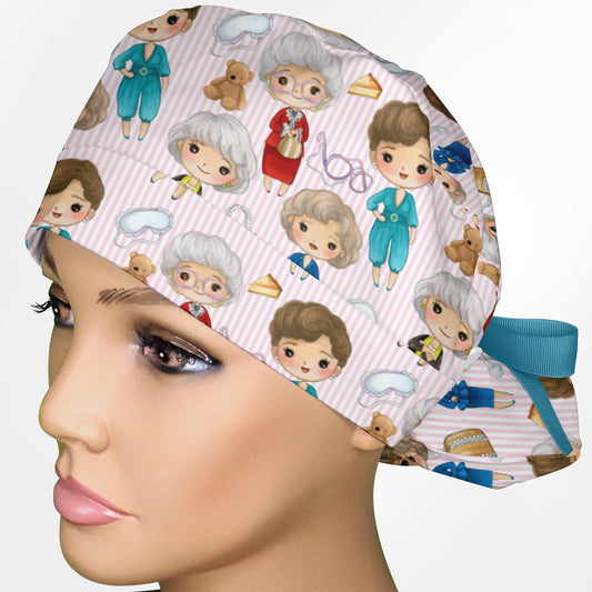 Golden Girls Cute Ponytail Scrub Cap