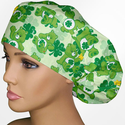 Good Luck Bear Bouffant Scrub Cap