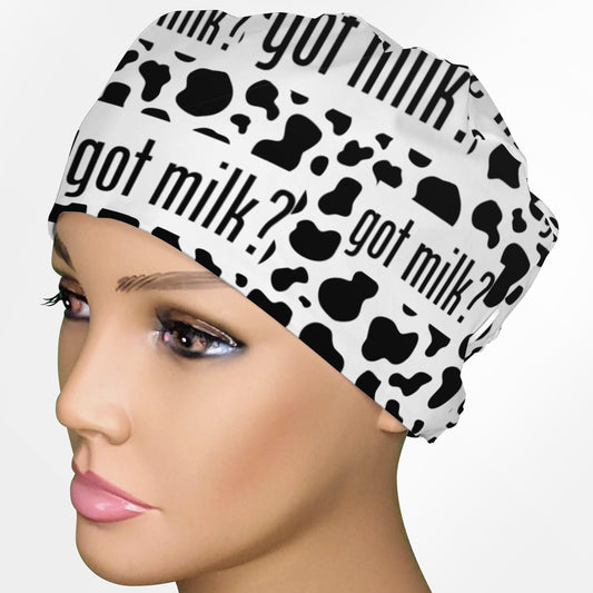 Got Milk Low-Tie Surgeon Scrub Cap