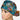 Graffiti Daises Ponytail Scrub Cap