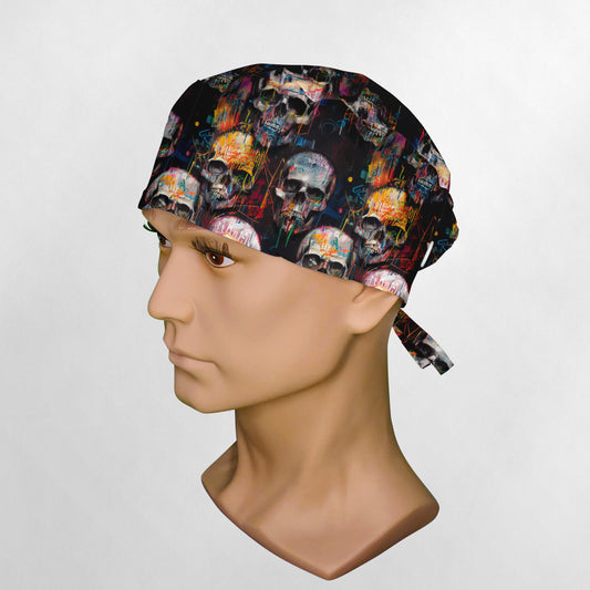 Graffiti Skulls Surgeon Scrub Cap