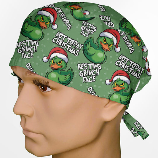 Green Guy Duck Surgeon Scrub Cap