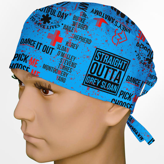 Grey's Anatomy Blue Surgeon Scrub Cap